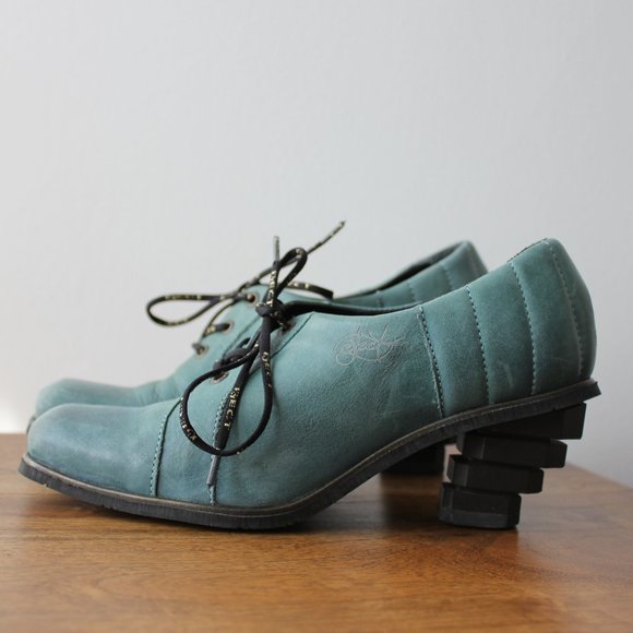 Eject Shoes - Vintage Eject Leather Turquoise Shoes